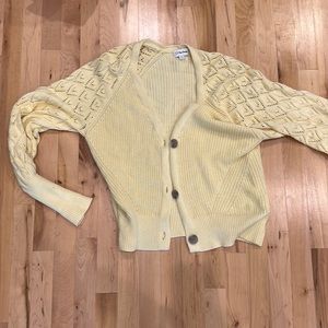 THE DROP YELLOW KNIT SWEATER